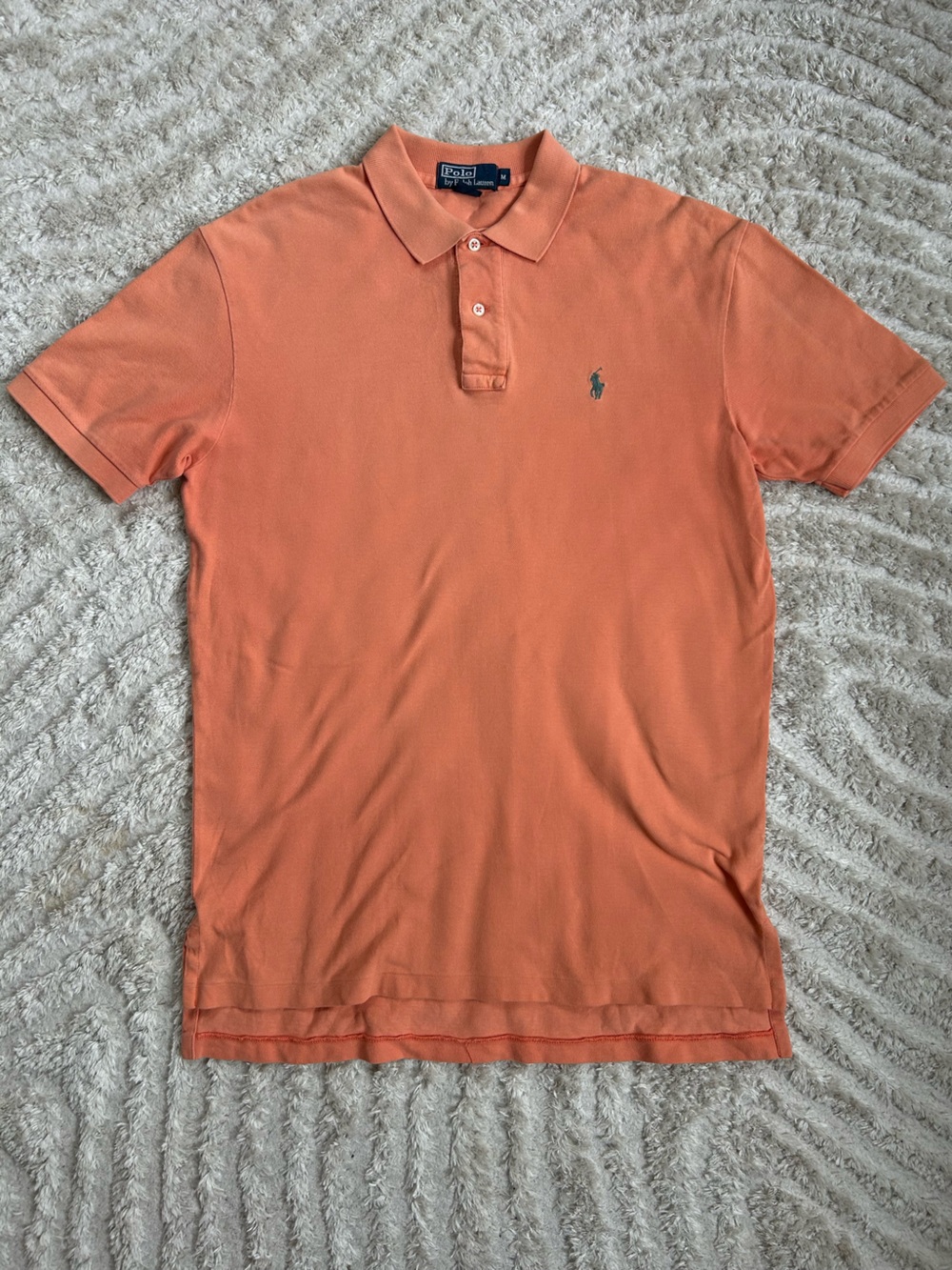 Ralph Lauren Men’s Orange Polo Shirt with Embroidered Pony
